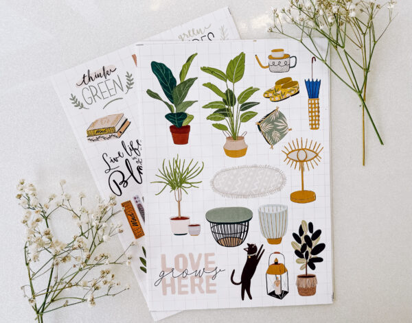 Plant and Home Stickers