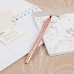 Glitter Rose Gold Ball Pen