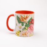 Isla Tropical Monogram Mug back