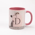 Animal Print Monogram Mug