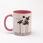 Animal Print Monogram Mug Back