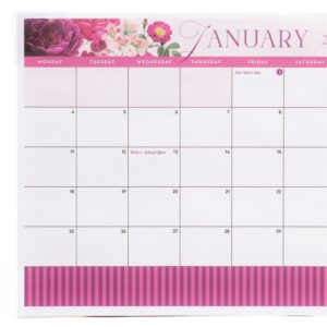 Desk Pad Calendar 2027, Scarlet