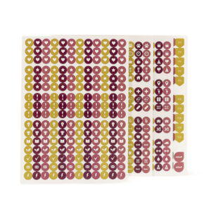 Icon Planner Sticker Packs, Scarlet