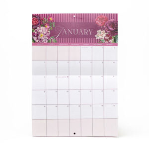 Monthly Wall Calendar 2027, Scarlet