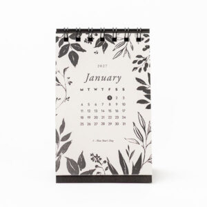 A6 Flip Desk Calendar 2027, Essence